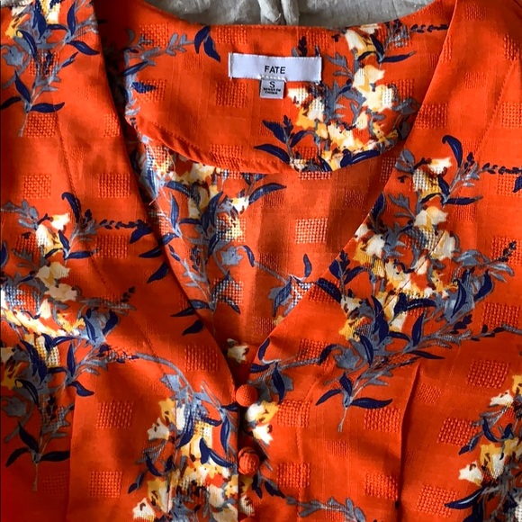 NWOT 40s Style Floral Blouse - Picture 3 of 4